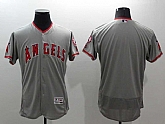 Los Angeles Angels Of Anaheim Customized Men's Gray Flexbase Collection Stitched Baseball Jersey,baseball caps,new era cap wholesale,wholesale hats
